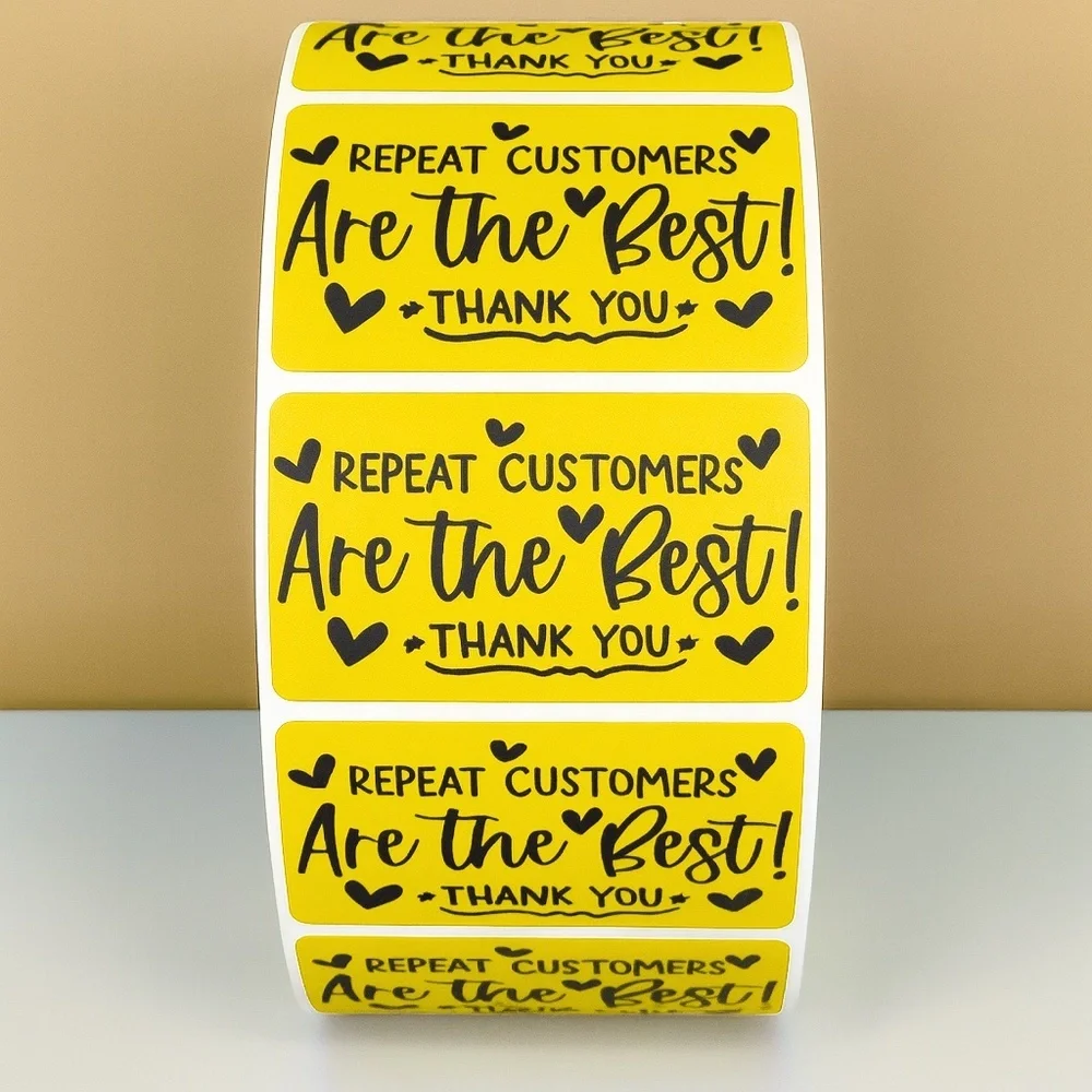 Repeat Customers Are the Best Stickers – Thank You Labels for Small Business